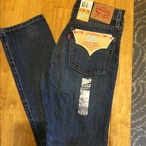 Levi's 501 Buttonfly Straight Leg Jeans NWT